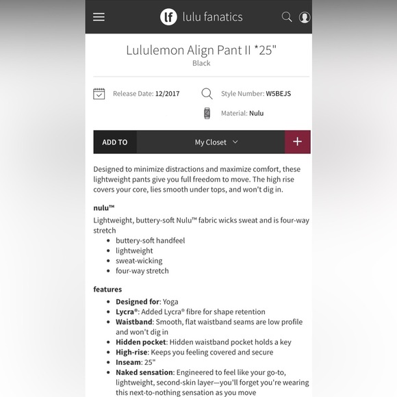 Lululemons Align - Picture 6 of 16